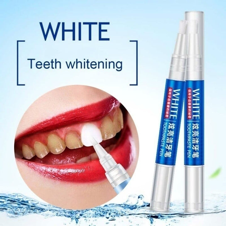 Natural formula teeth whitening pen for sensitive teeth. Portable oral care solution for a brighter, stain-free smile.