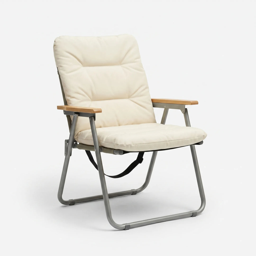 Durable two-person camping sofa with sturdy frame, offering comfortable outdoor seating for any adventure.