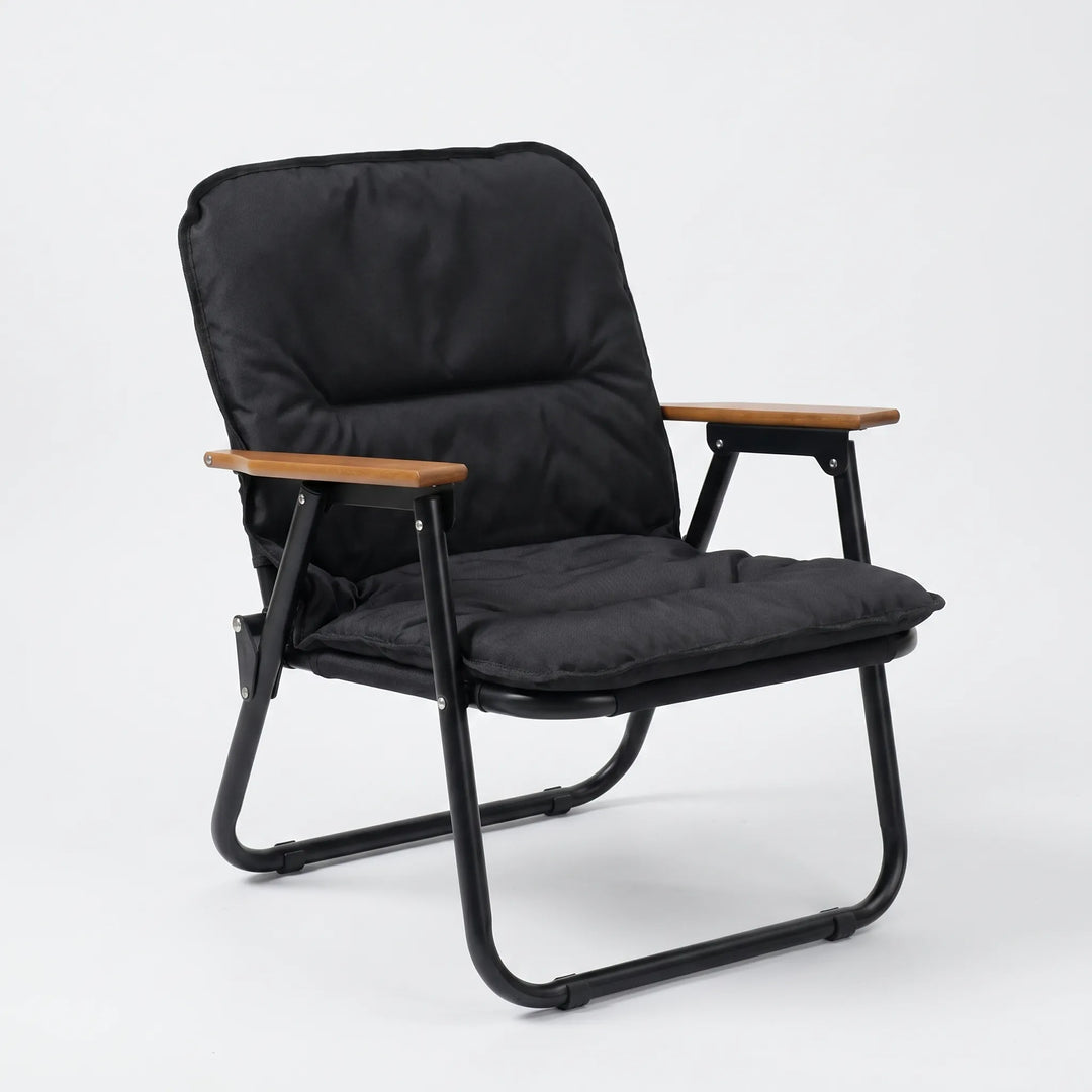 Easy-setup two-person camping sofa, providing quick and comfortable outdoor seating for picnics & events.