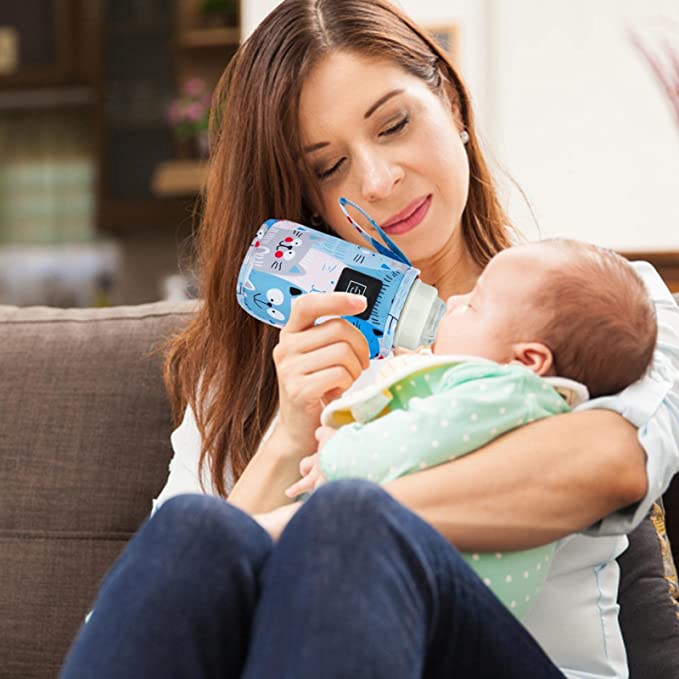 Smart portable baby bottle warmer for parents, ensuring warm milk in nursery, during travel, or anywhere.