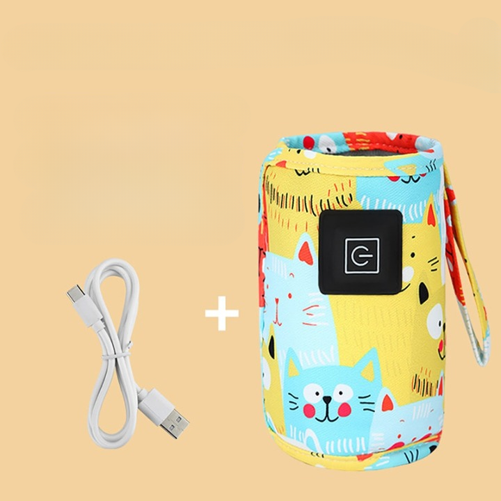 Slim, portable USB baby bottle warmer, designed for easy travel and warm milk feeding for your infant.