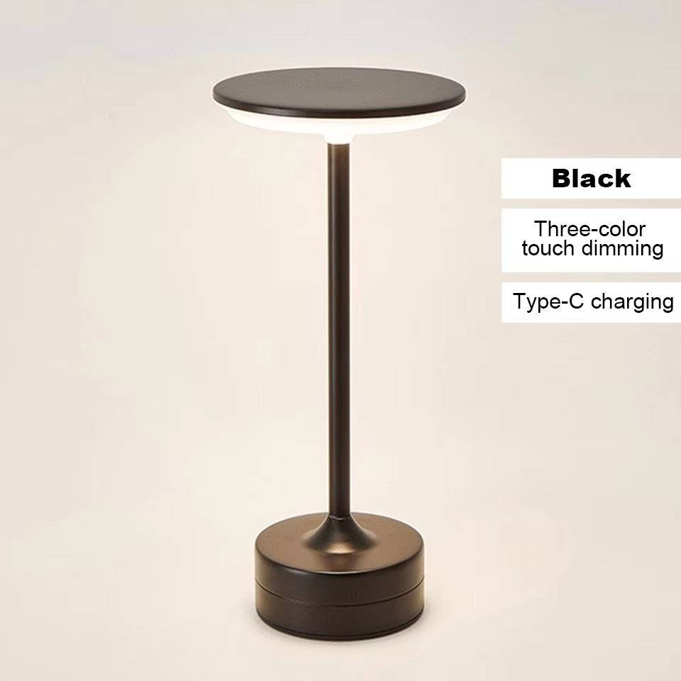 Modern touch sensor LED night light, rechargeable, portable, ideal for children's rooms or nurseries.