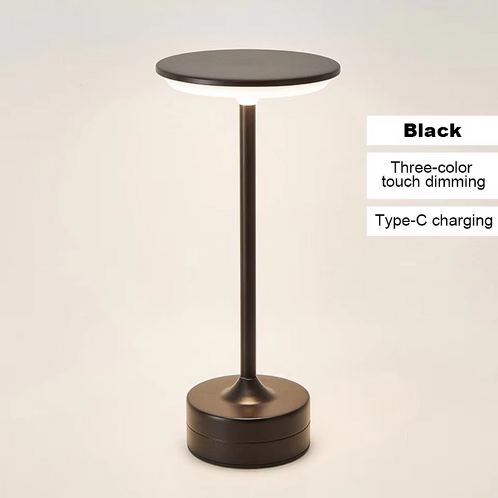 Modern touch sensor LED night light, rechargeable, portable, ideal for children's rooms or nurseries.
