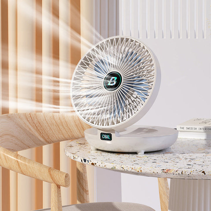 Small, quiet, and foldable USB fan; perfect personal cooling solution for any space.