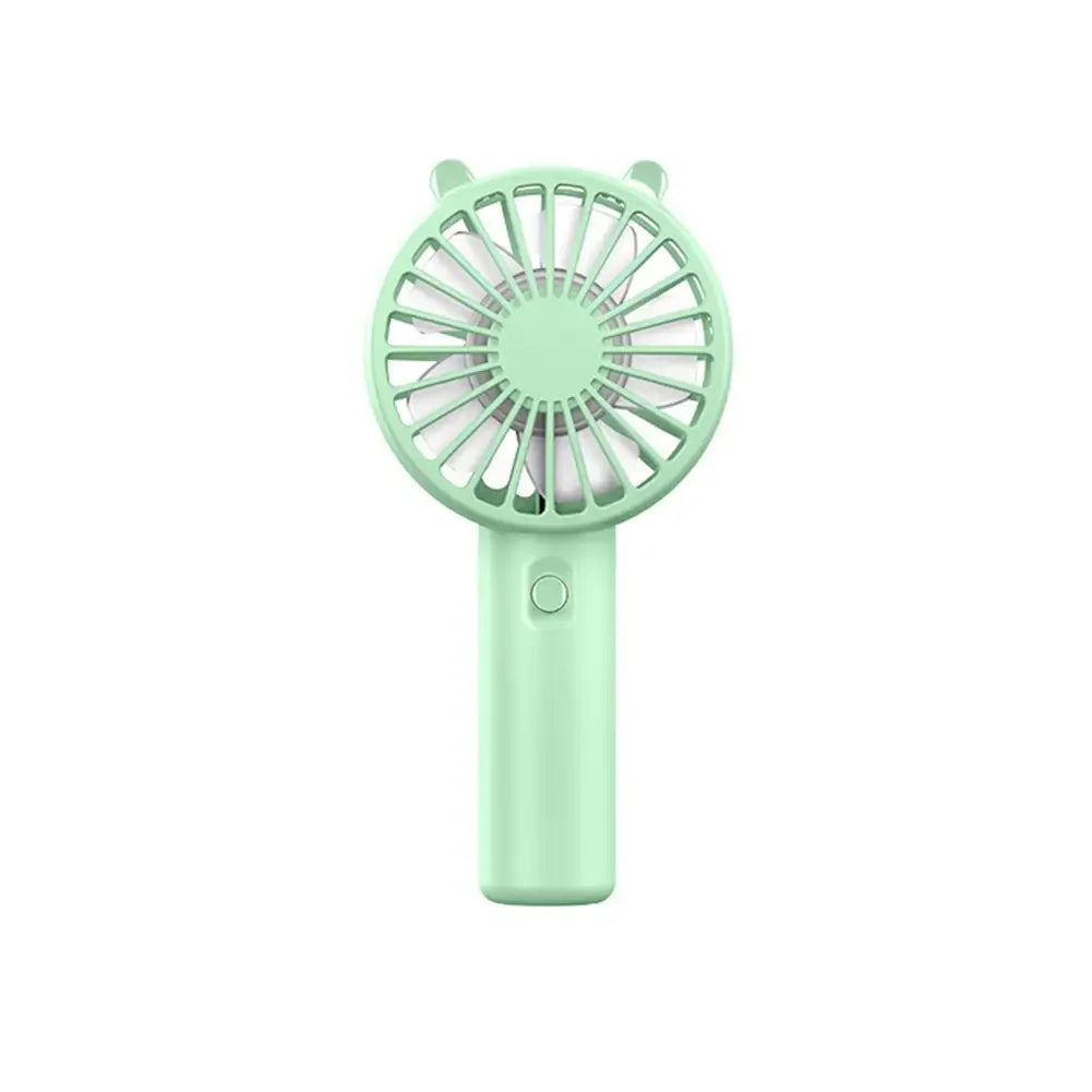 Stylish mini hand fan, USB rechargeable for ultimate portability and personal cooling.