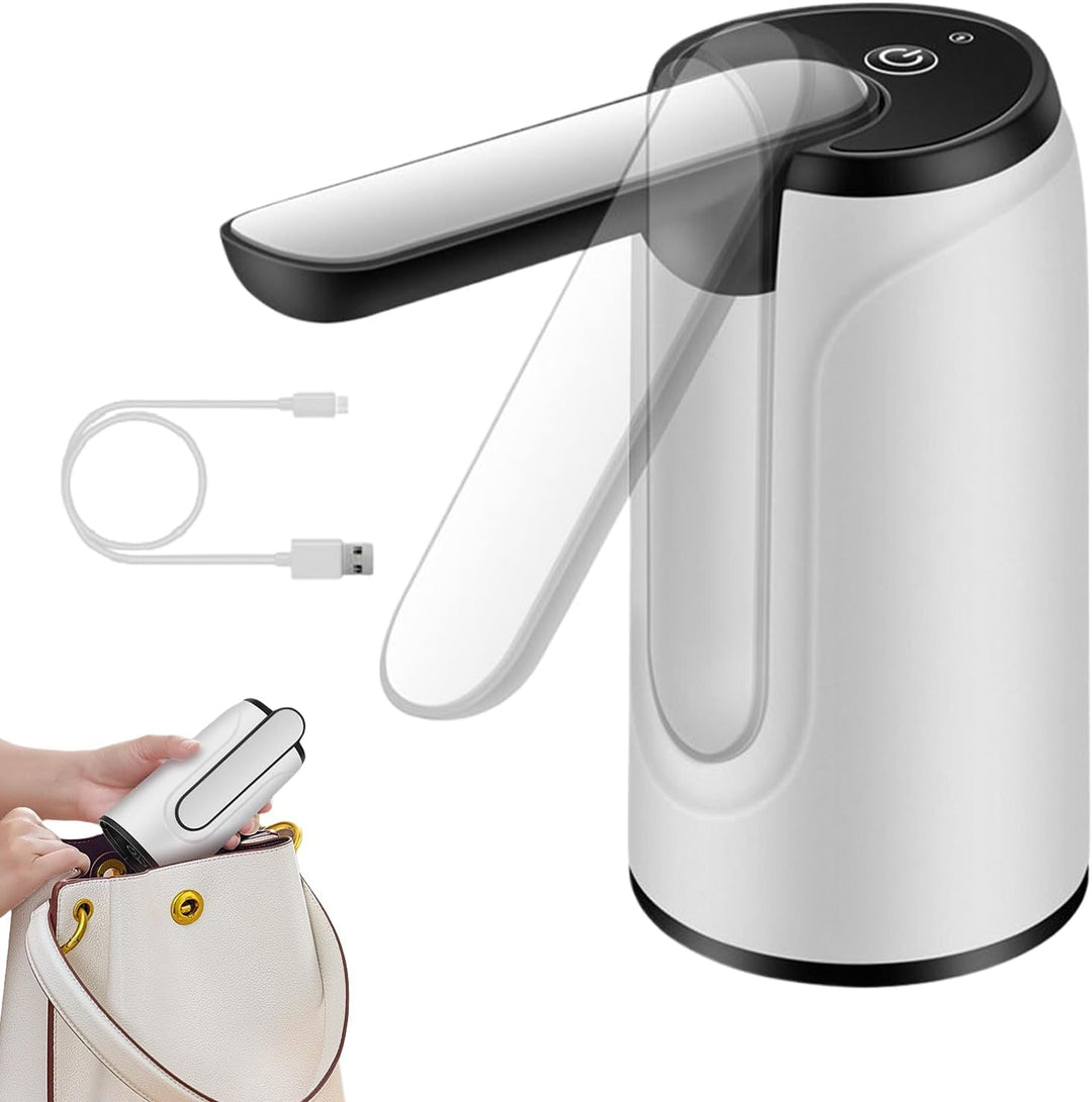 Portable USB rechargeable water dispenser, Hydravo, for home and travel, elegant design