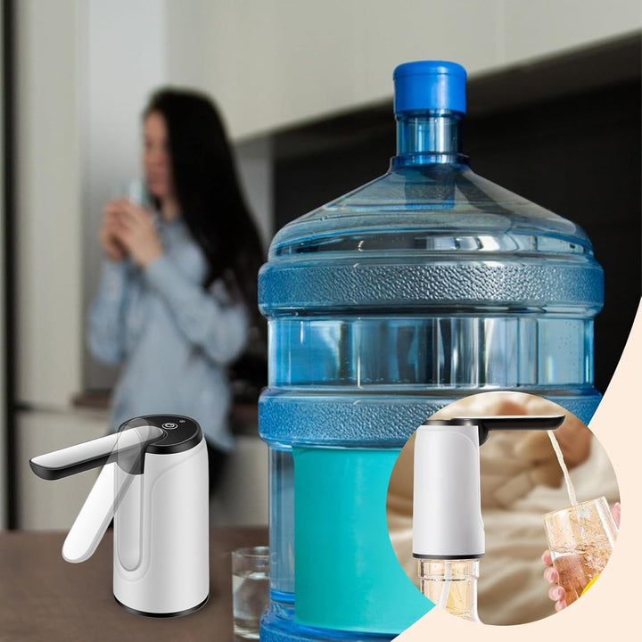 Hydravo portable water dispenser, USB recharge, automatic, silent operation, kitchen gadget