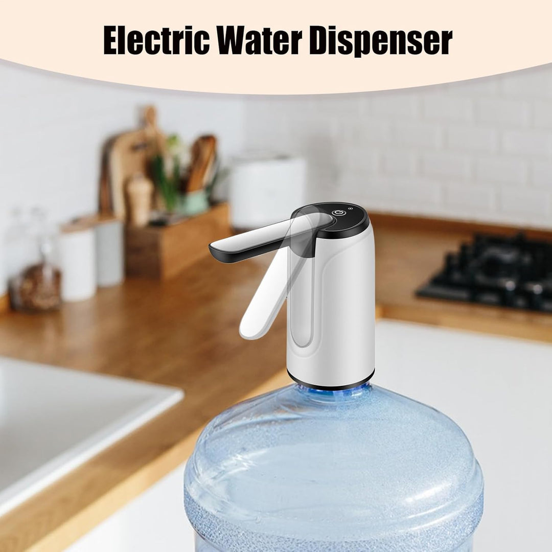 Compact Hydravo water dispenser, USB rechargeable, ideal for office or camping, drink accessory