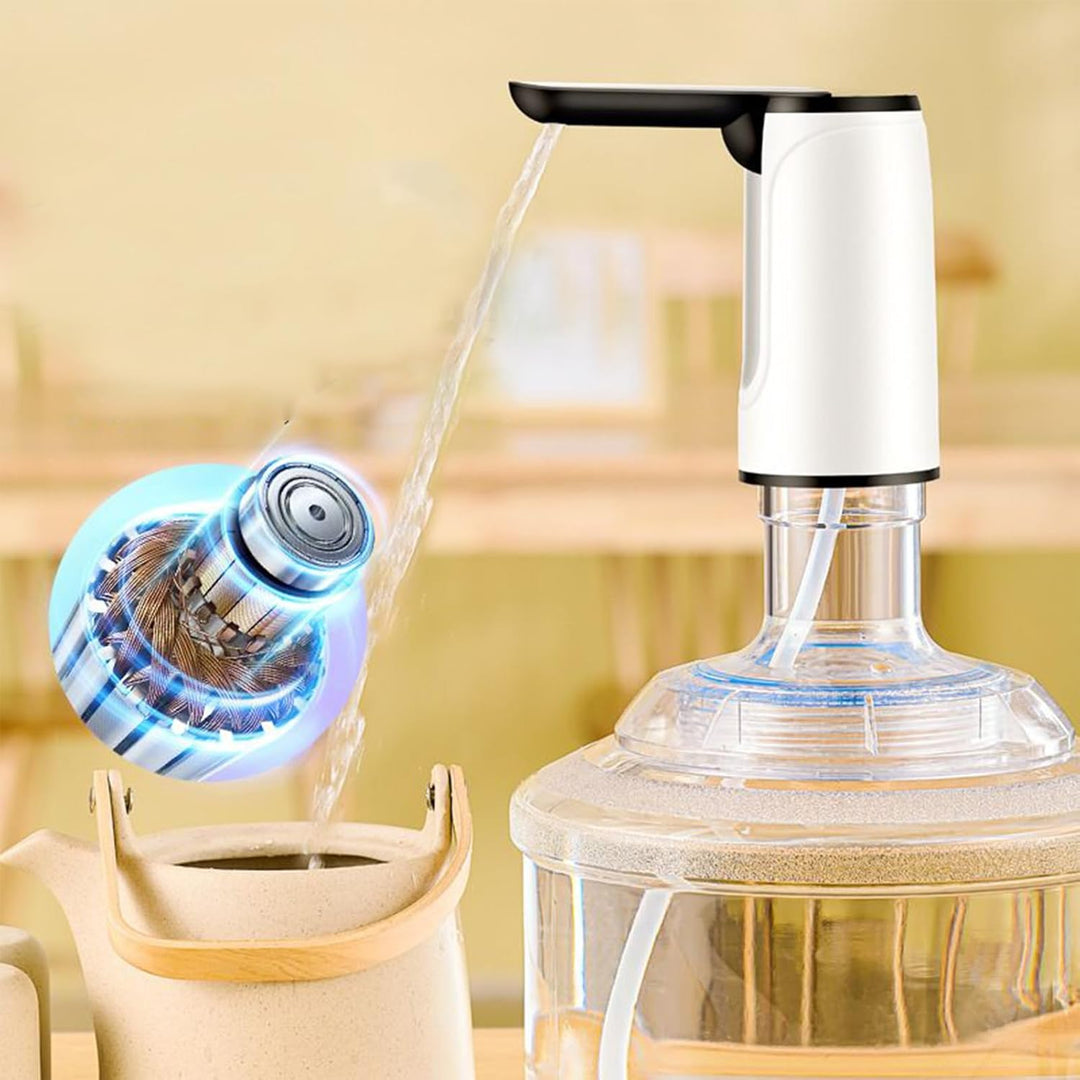 Silent operation Hydravo portable water dispenser, USB rechargeable, for bedside table or office