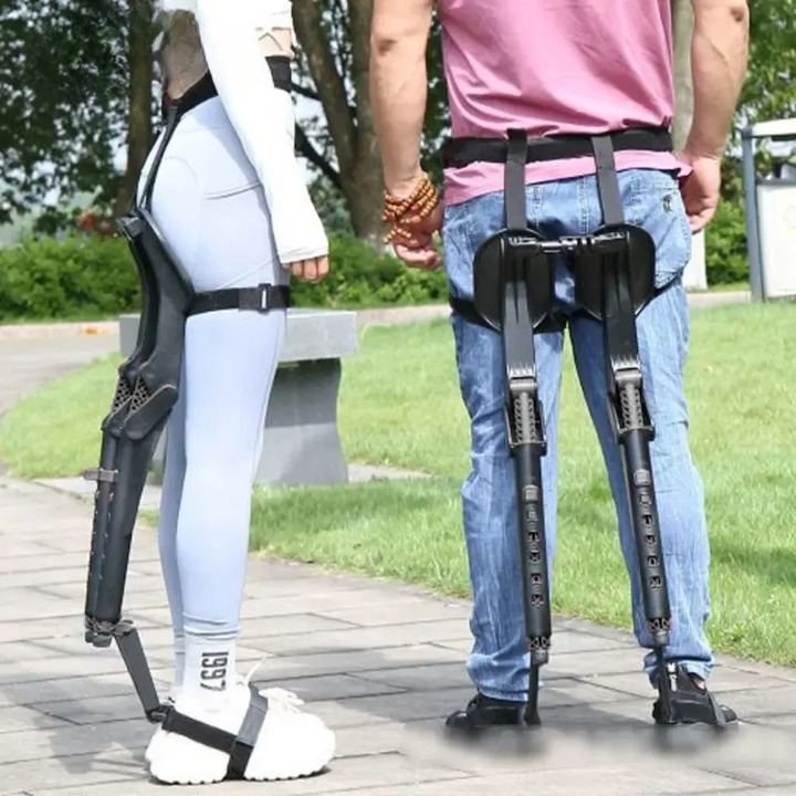 Versatile portable chair, 'Exon' wearable stool, ideal for sports events, gardening, and travel accessory.