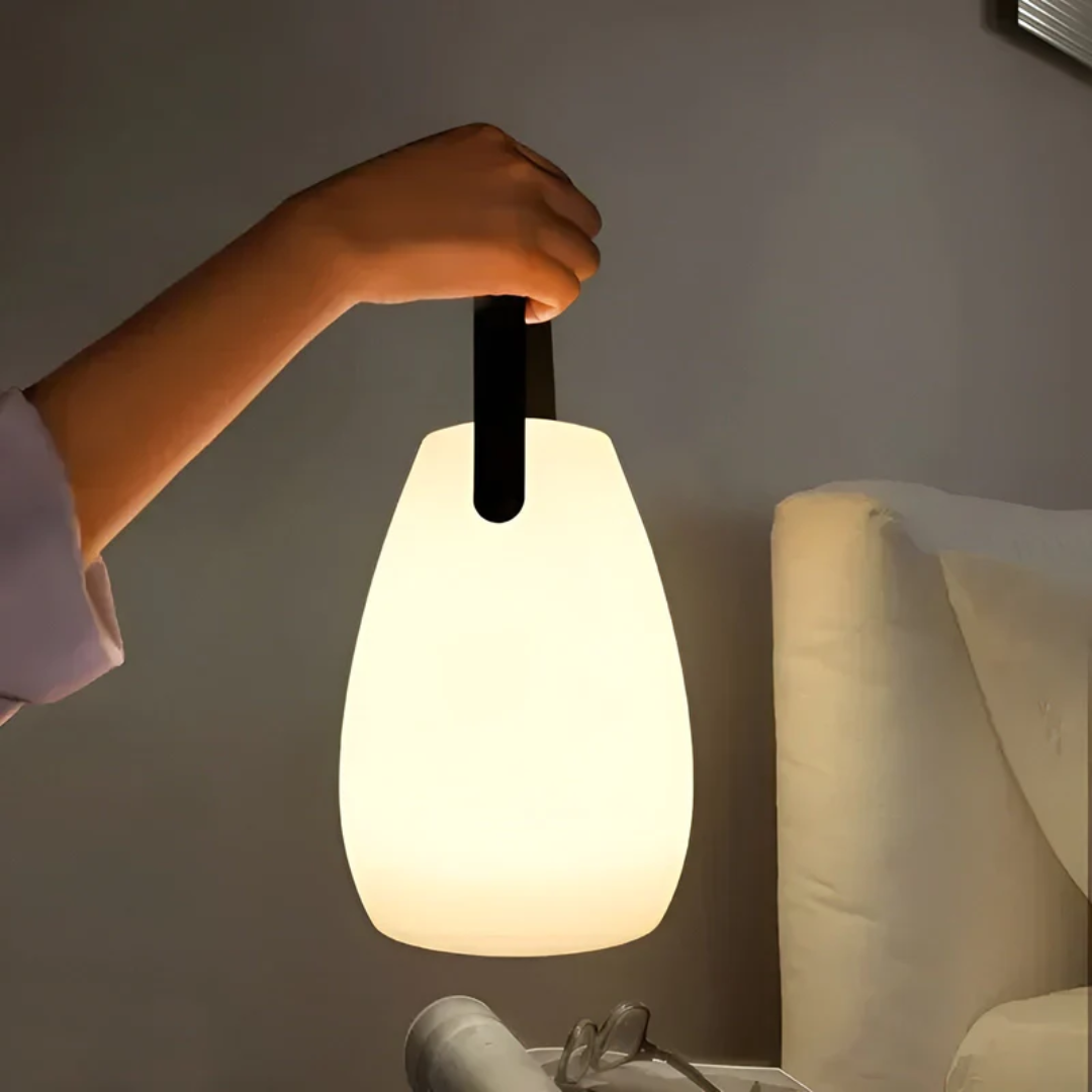 Portable wireless LED table lamp, color changing, perfect for indoor & outdoor use, 125 characters