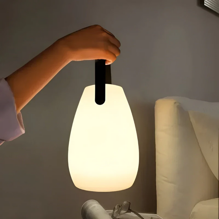 Portable wireless LED table lamp, color changing, perfect for indoor & outdoor use, 125 characters