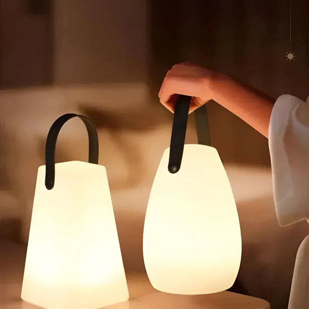 Modern wireless LED table lamp, versatile for any room, with a fun color changing function
