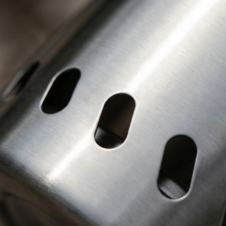 Eco-friendly portable wood-burning stove for camping, hiking, & outdoor cooking. Durable design.