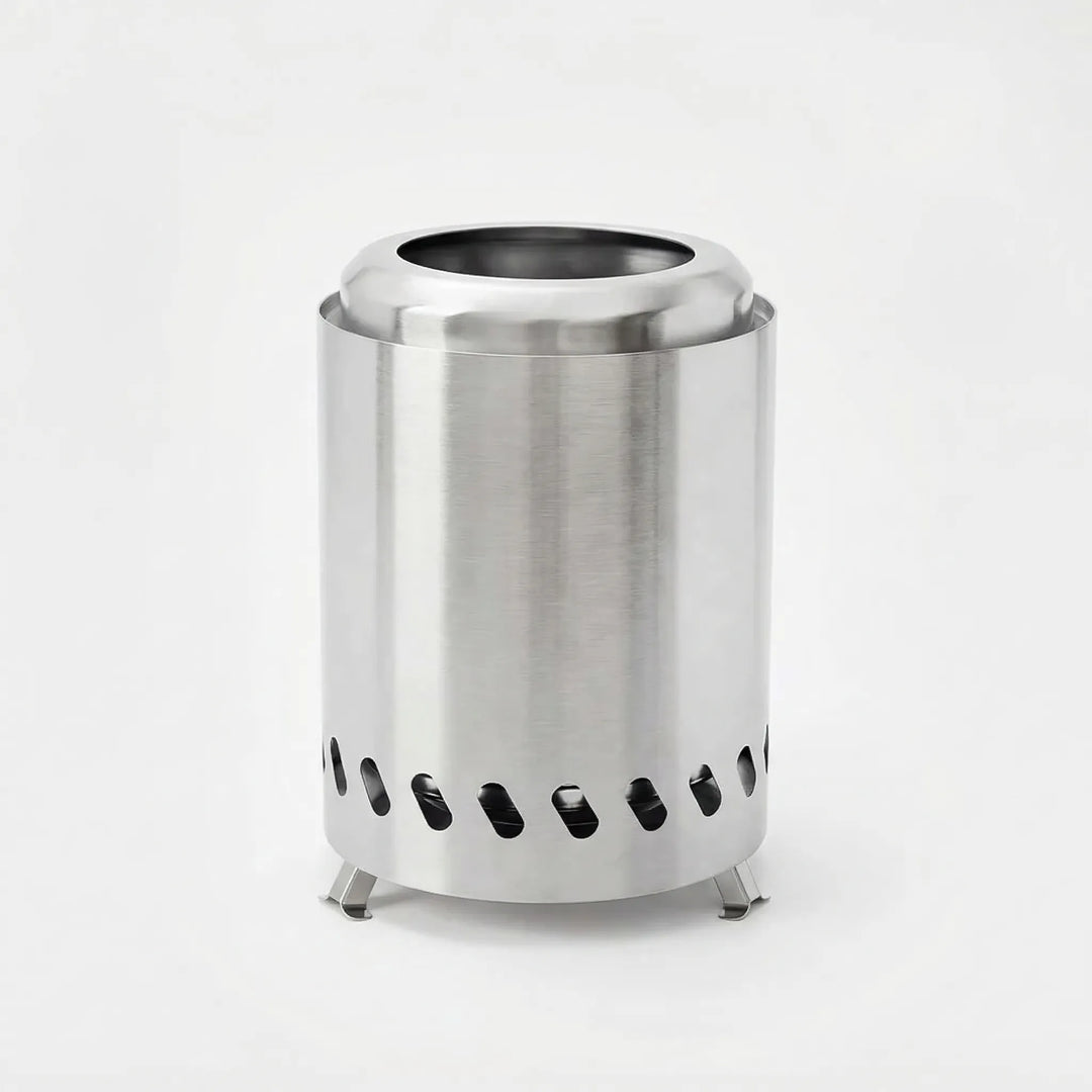 Compact wood-burning backpacking stove, perfect for outdoor adventures, cooking & survival needs.
