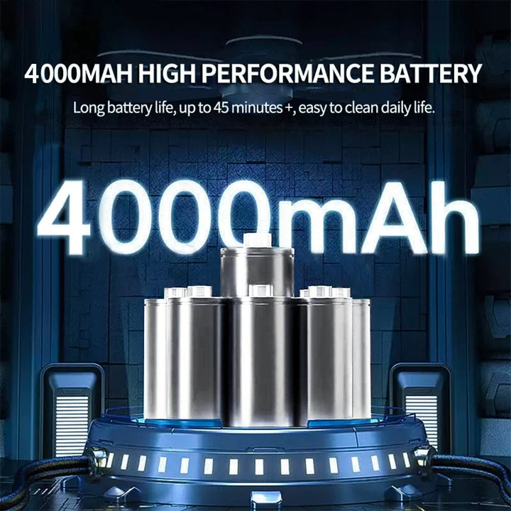 Most powerful cordless vacuum with brushless motor. Delivers strong suction for deep car and home cleaning.