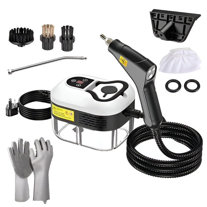 Powerful high-pressure steam cleaner for versatile home and auto deep cleaning, chemical-free solution.
