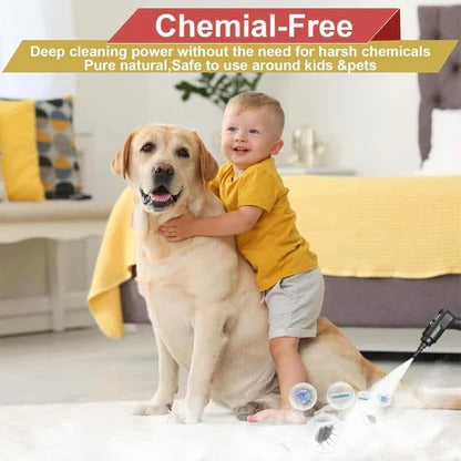 High-pressure steam cleaner, a powerful household tool for chemical-free deep home cleaning & sanitizing surfaces.