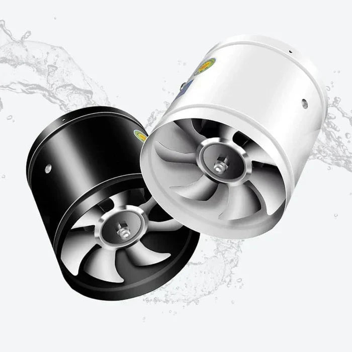 Sleek WhisperFlow quiet extractor fan, durable design for silent and powerful indoor air ventilation.