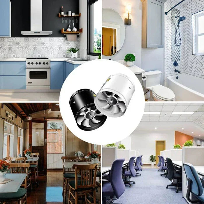 Durable WhisperFlow extractor fan for home improvement, versatile ventilation for kitchen, bath, office.