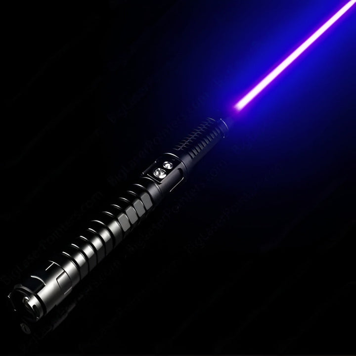 Tactical blue laser torch, a powerful portable survival tool and fire starter for outdoor gear.