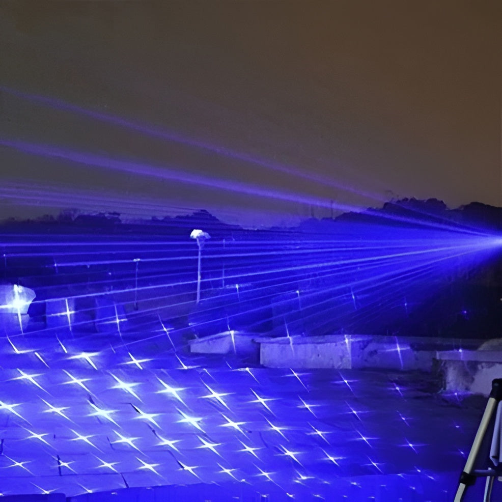 Versatile tactical laser torch, perfect for outdoor survival, hiking, camping, and emergency fire starting.