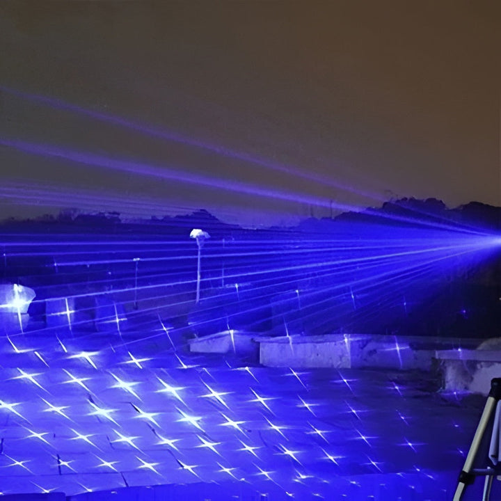 Versatile tactical laser torch, perfect for outdoor survival, hiking, camping, and emergency fire starting.