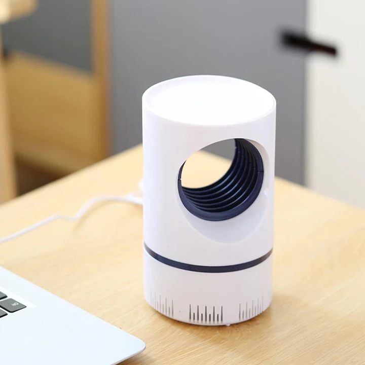 UV light insect trap. Quiet, chemical-free USB mosquito killer lamp for effective home defense.