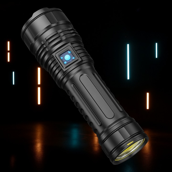PowerLume Ultra powerful tactical flashlight, rechargeable & waterproof, for all outdoor adventures & emergencies.