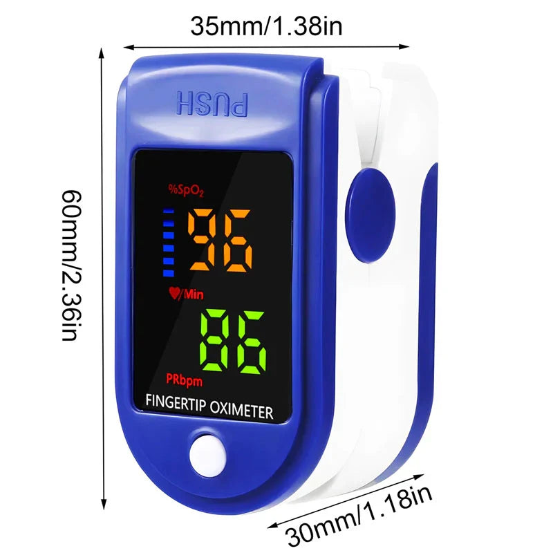 High-accuracy blood oxygen meter & pulse oximeter for precise SpO2 and pulse readings, home health monitor.