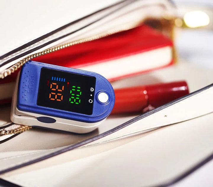 Wellness tool: Accurate SpO2 pulse oximeter for quick, non-invasive blood oxygen & pulse rate checks at home.
