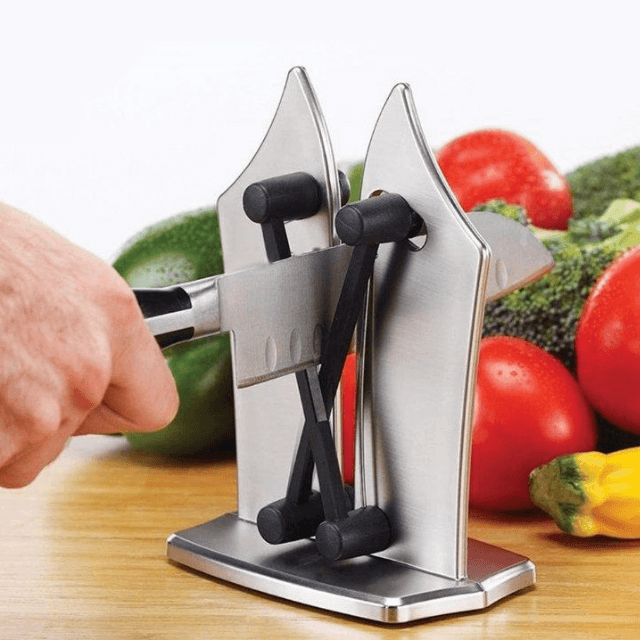 Precision knife sharpener for effortless blade care & optimal sharpness of kitchen cutlery.