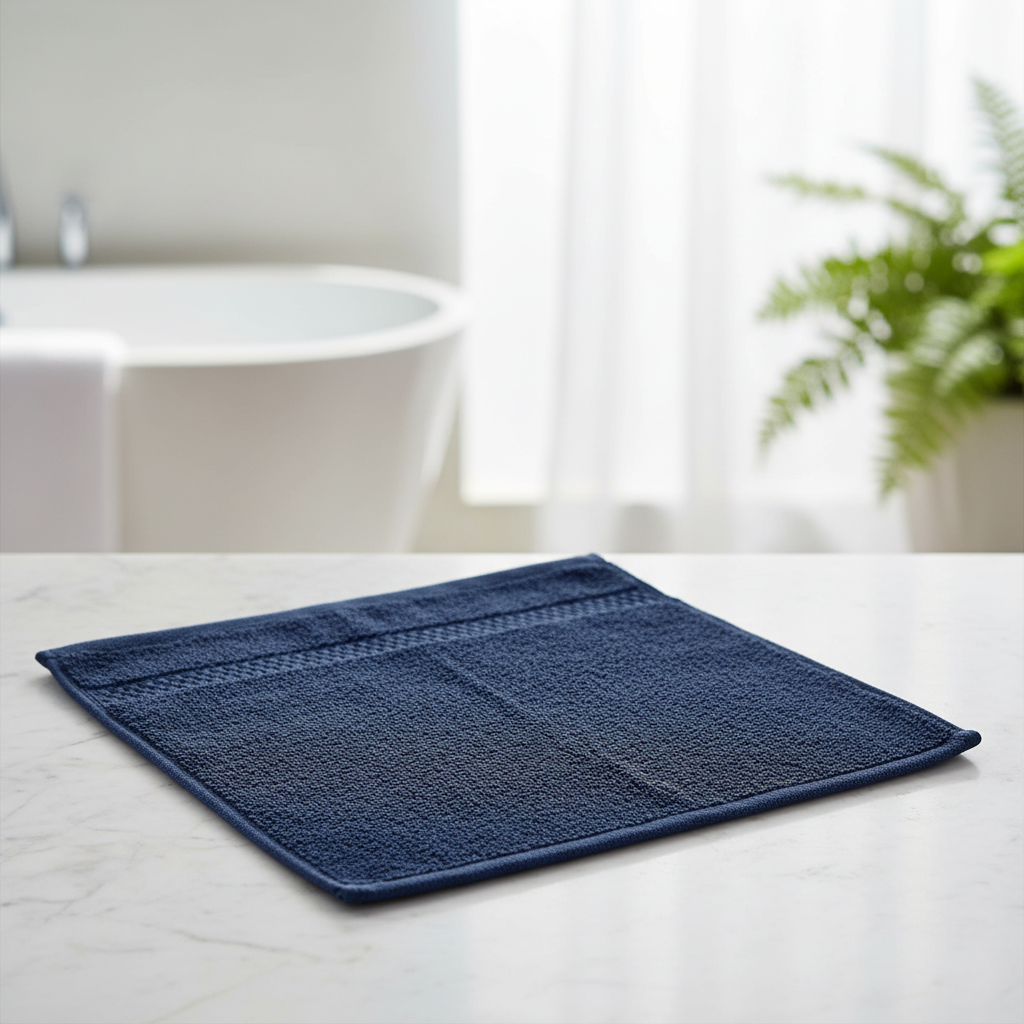 Premium 12-count white cotton washcloth set, soft and absorbent for everyday bathroom use