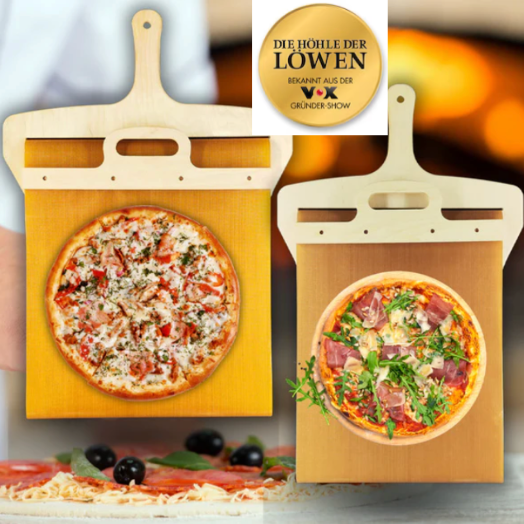 Handcrafted birch wood pizza shovel, perfect slide peel for transferring pizzas to and from the oven.