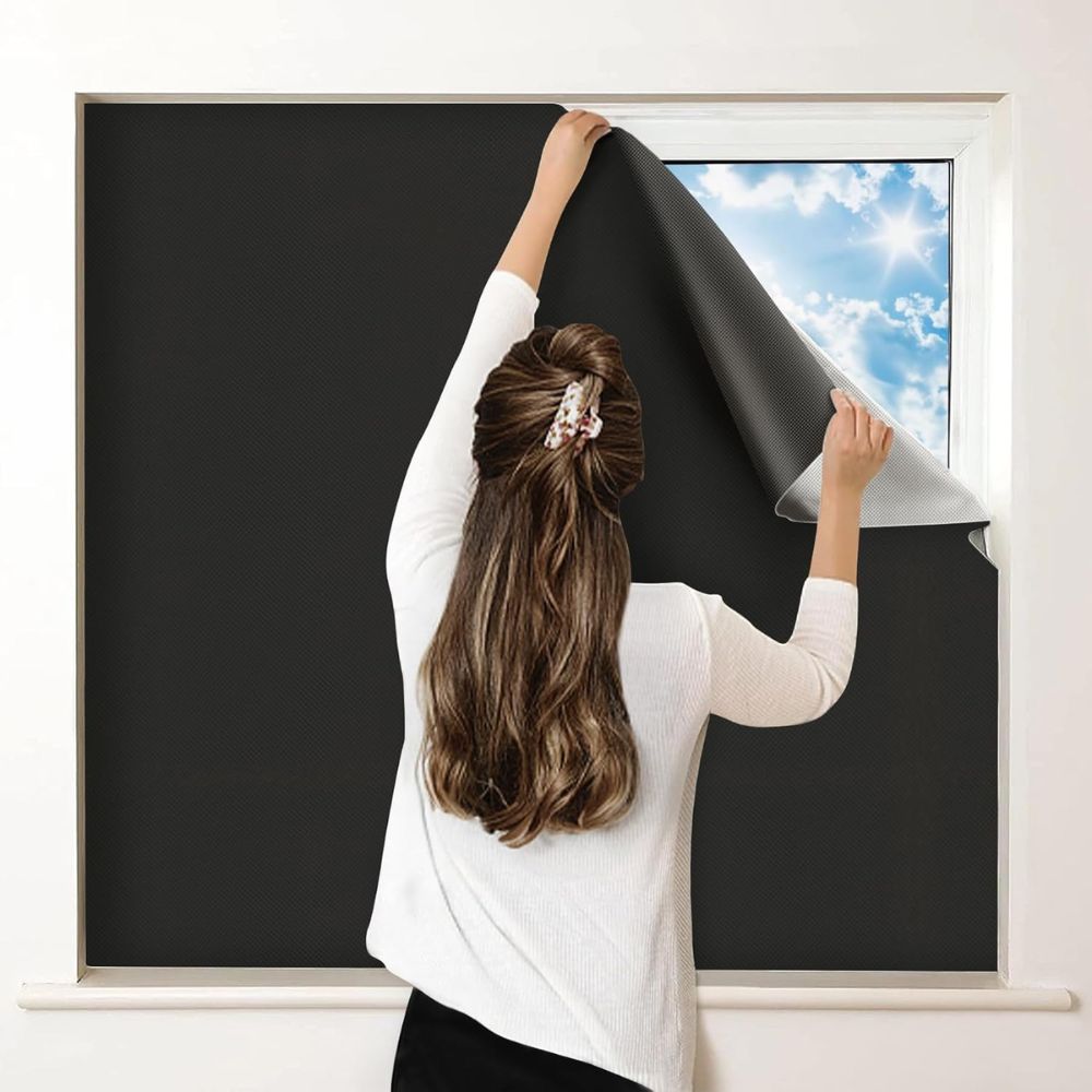 Premium blackout window shade for total room darkness & privacy, perfect for bedroom, nursery, or office.