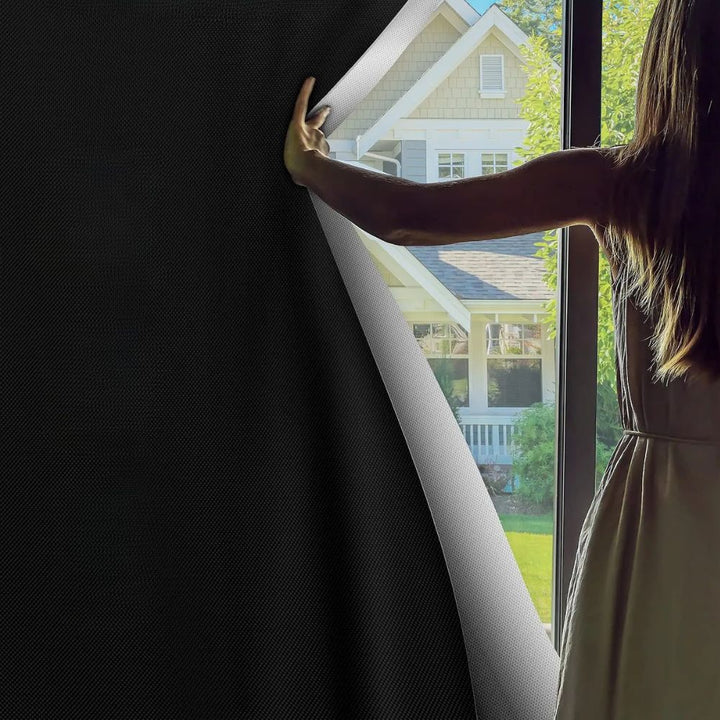 Elegant blackout window shade ensures ultimate room darkening, privacy, and enhances home decor.