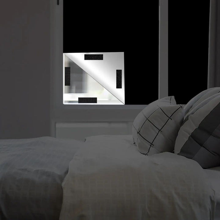 Static cling blackout window shade for easy installation, total darkness & privacy in bedrooms or nurseries.
