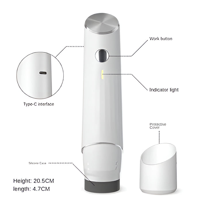 Sleek, black premium compact vacuum sealer with easy controls for efficient food preservation.