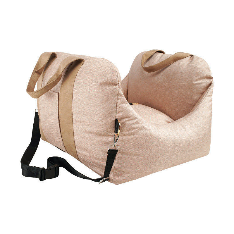 CuddleHaven™ cozy pet bed, a soft and inviting all-season animal shelter providing ultimate comfort for pets.