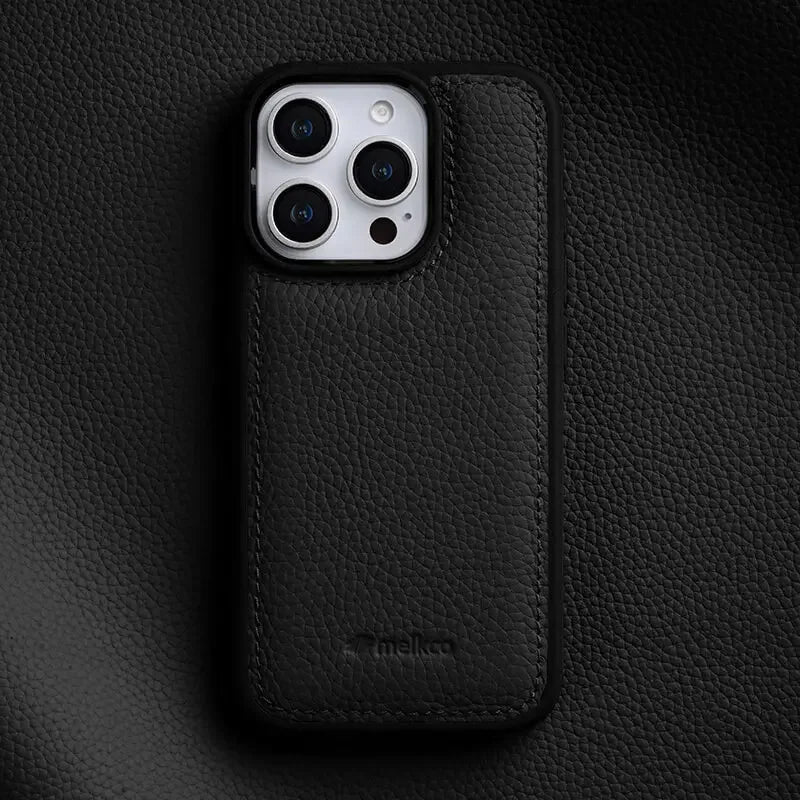 Colorful Italian leather iPhone case. Sleek design for iPhone 14, 15, 16. Genuine leather protection.