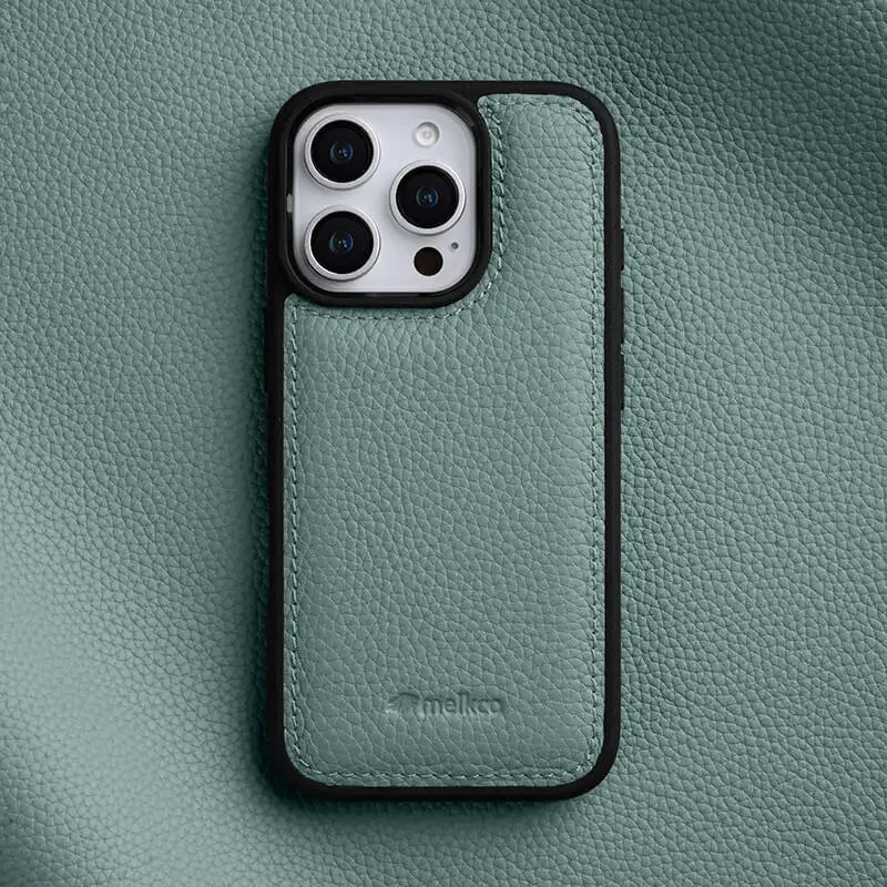 Elegant Italian genuine leather iPhone case. Durable phone protection & sleek fit for 14, 15, 16.
