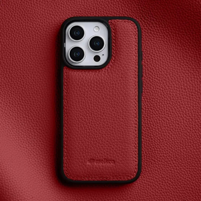Luxurious Italian genuine leather iPhone case. Sleek design and precise fit for iPhone 14, 15, 16.
