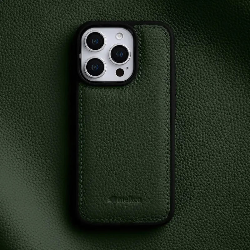 Durable & sleek Italian leather iPhone case. Genuine protection for iPhone 14, iPhone 15, iPhone 16.