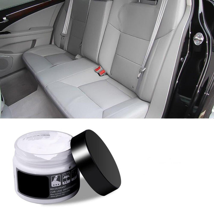 RestoreLeather Premium Leather Restoration Balm with application cloth for easy furniture care.