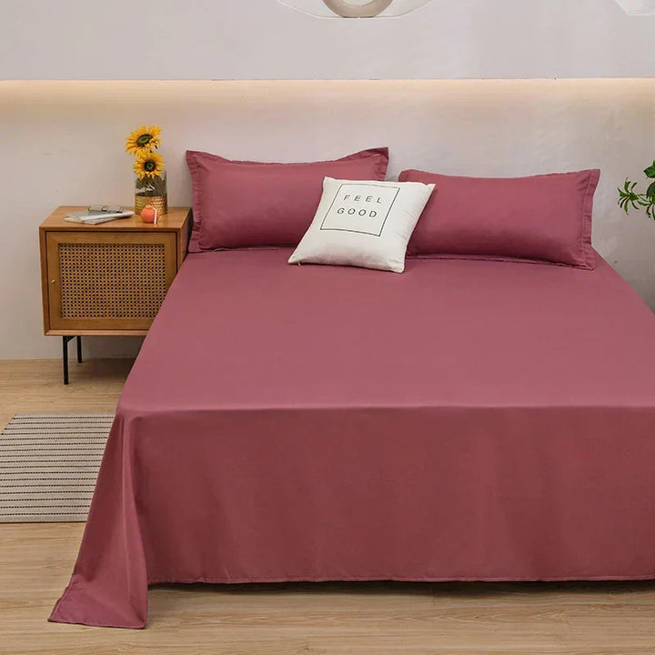 Folded premium linen duvet cover, ready to provide ultimate comfort and enhance any bedroom with its soft texture.