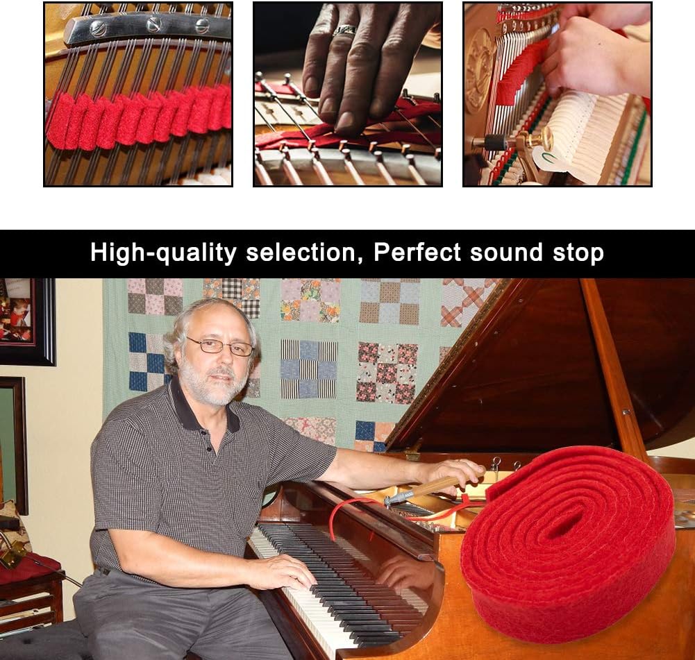 Organized professional 16-piece piano tuning kit in its custom storage case, protecting precision instruments.