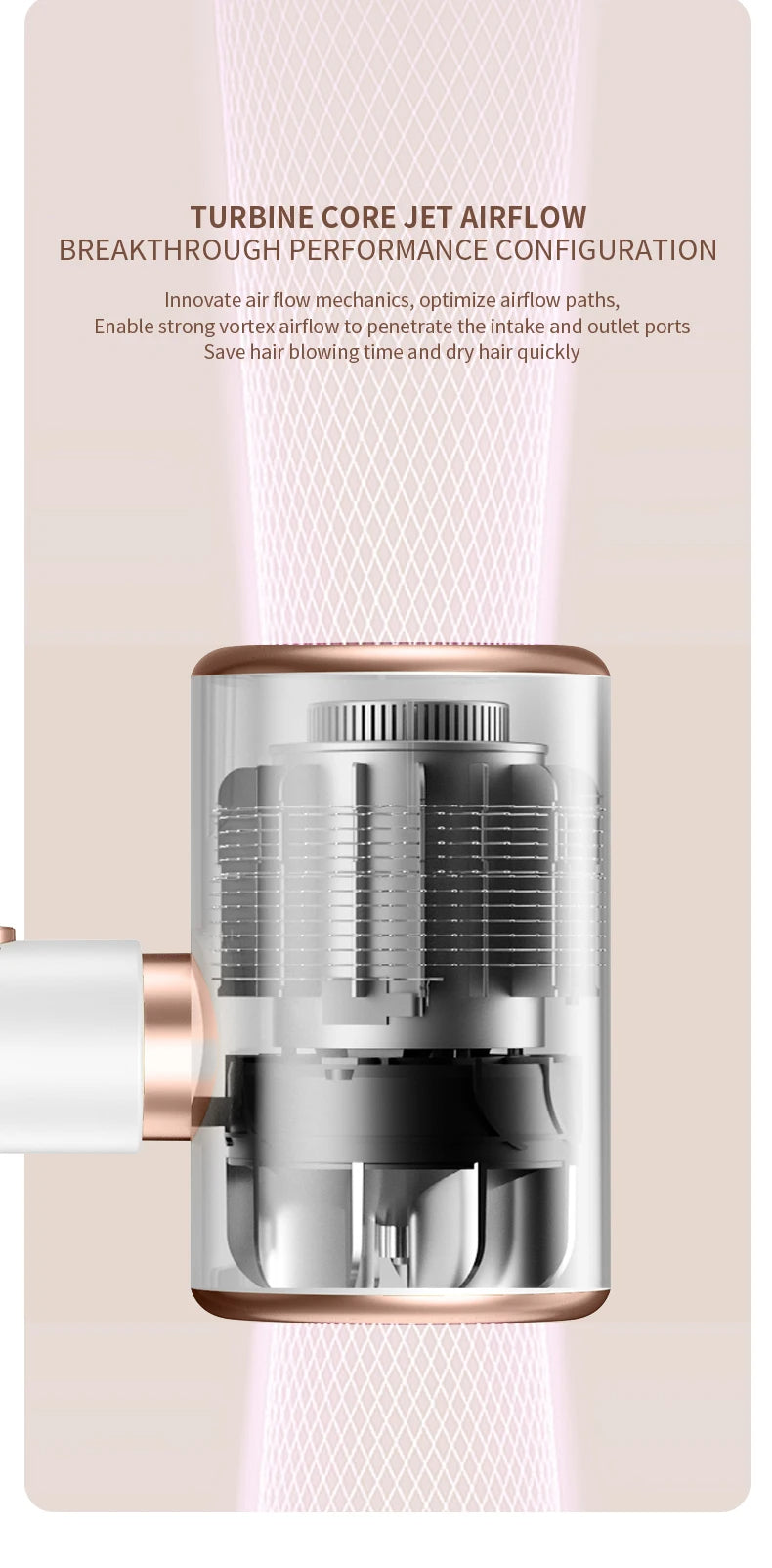 Haircare essential: 2400W hairdryer with cold air shot for setting hairstyles