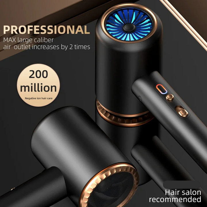 Haircare styling tool: 2400W hairdryer with negative ions for ultimate hair health