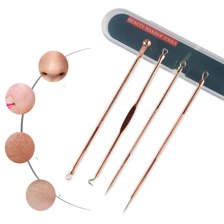 Detailed view of a professional Blemish Extractor Kit showing precision tips for safe and hygienic blackhead removal