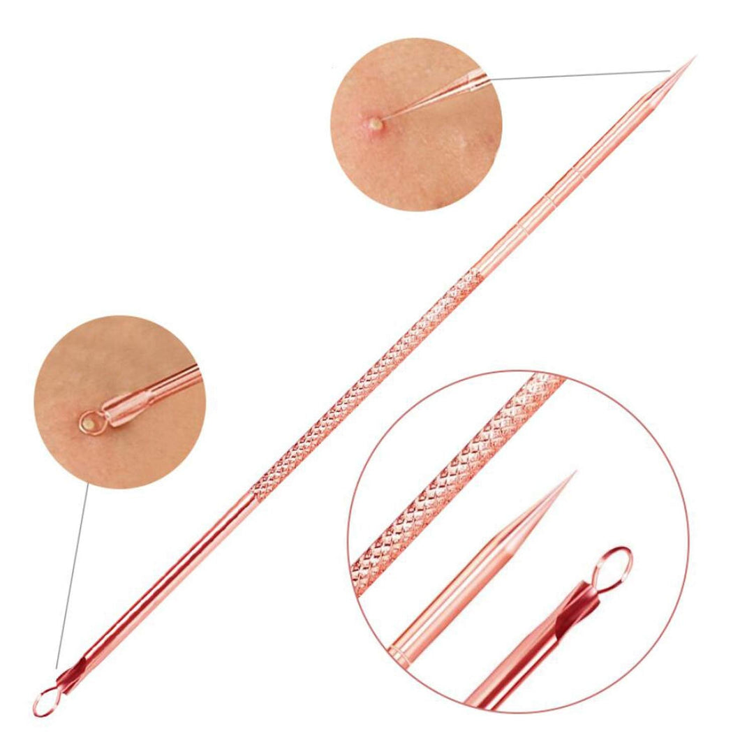 Comprehensive skincare tool set: a professional blackhead & blemish extractor kit for at-home acne treatment